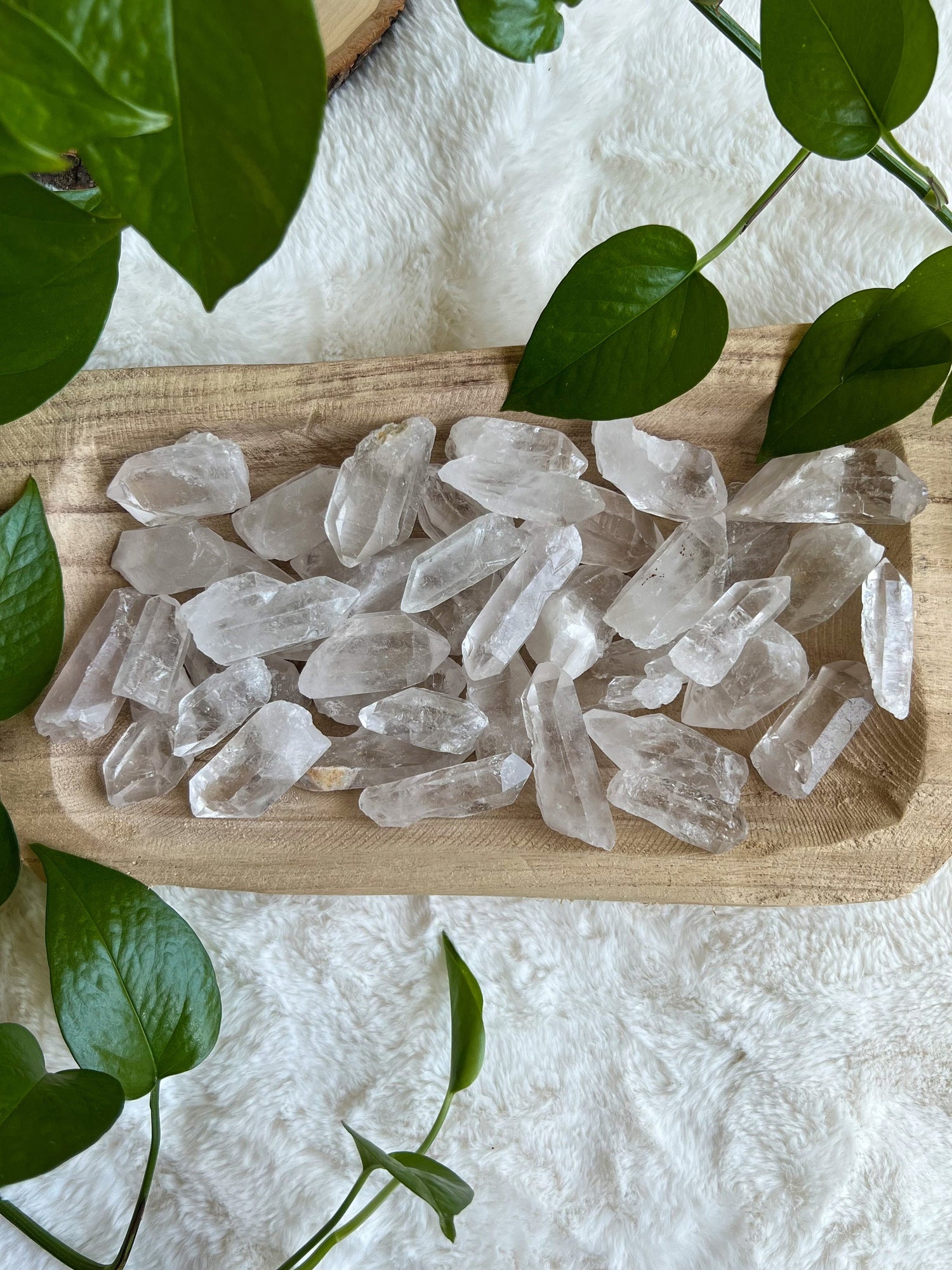 Raw Clear Quartz Points Bulk, Crystal Bundle, Gift for Crystal Lovers, Rough Clear Quartz Cleansing Crystals